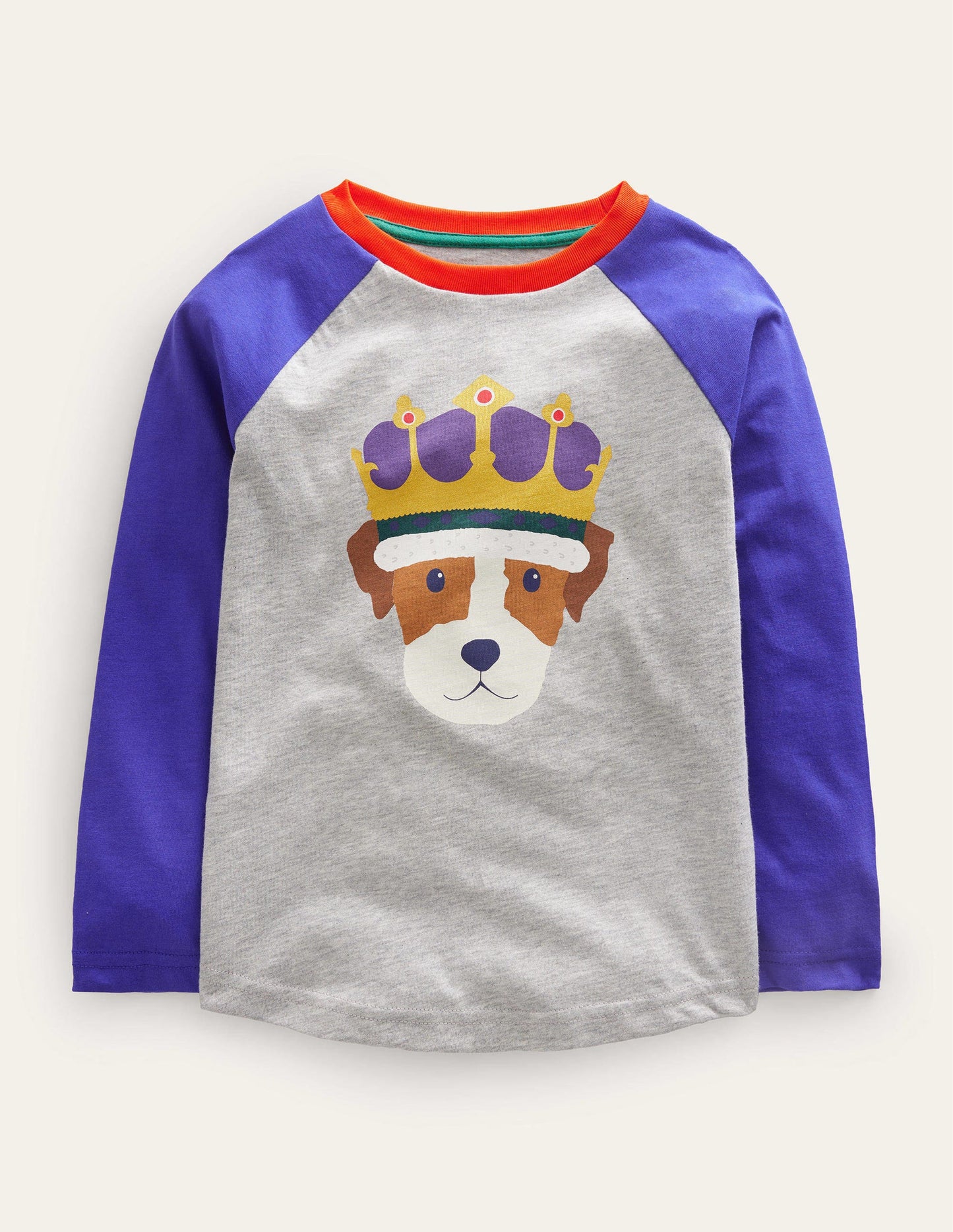 Coronation T-shirt-Bluing/Grey Marl