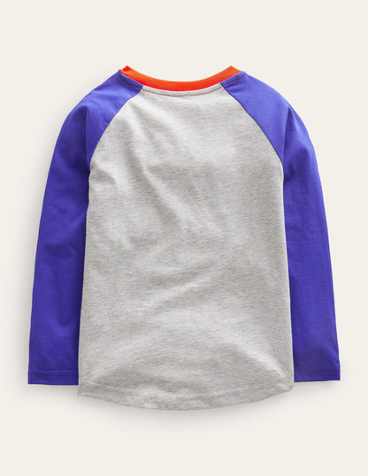 Coronation T-shirt-Bluing/Grey Marl-2