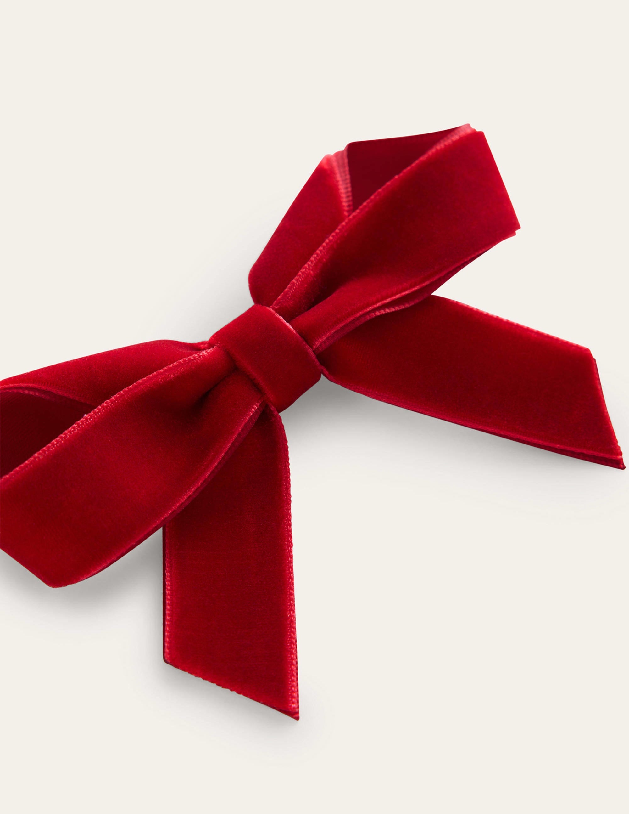 Large Bow Hair Clip-Brilliant Red - Image 3