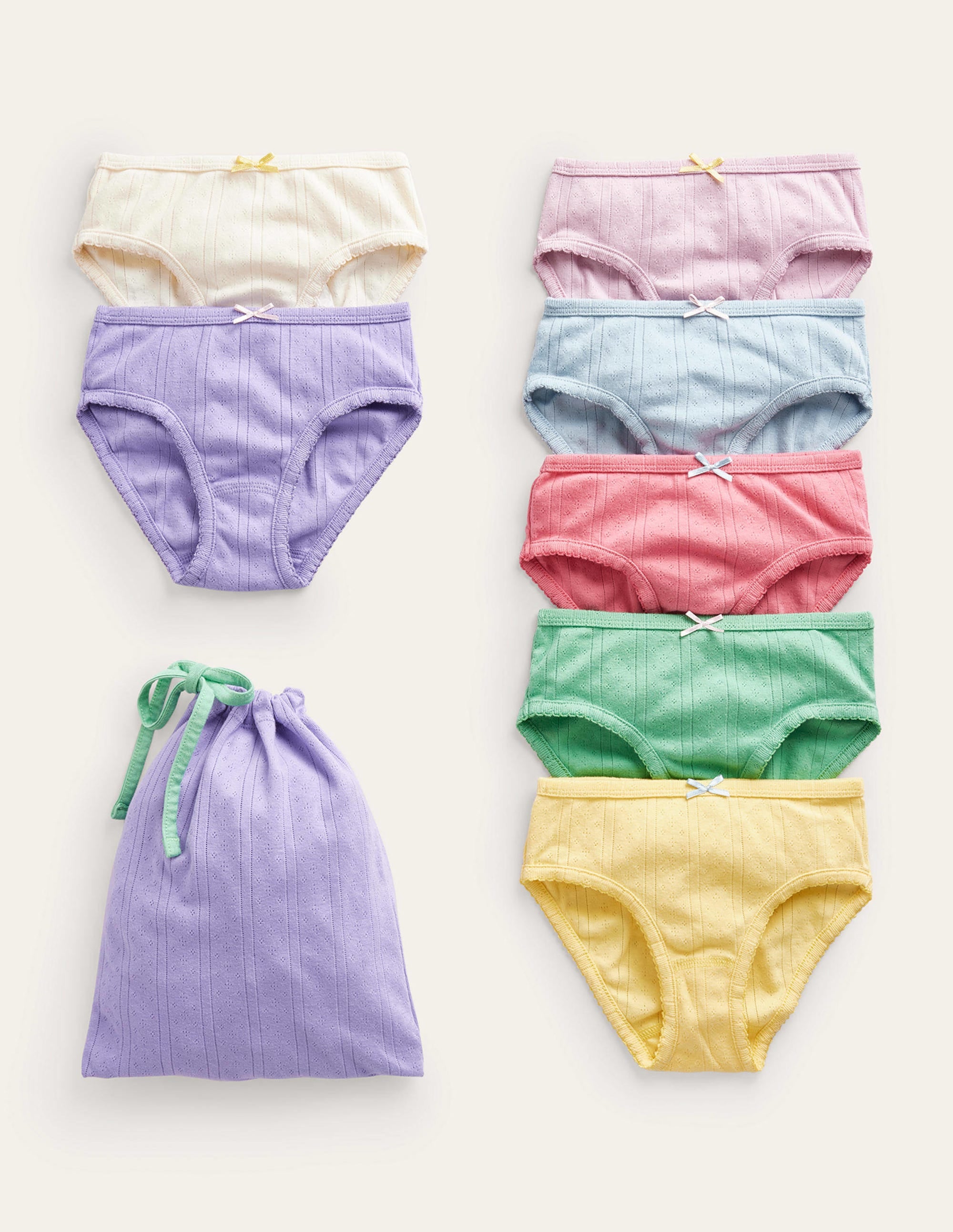 Pants 7 Pack-Multi Pointelle - Image 1