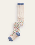 Patterned Tights-Vanilla Pod Rambling Rose