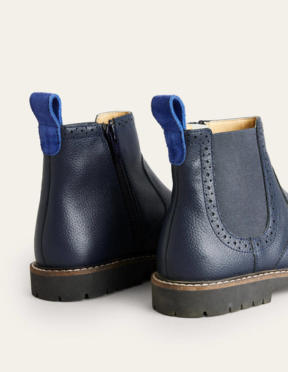 Chelsea Boots-Navy