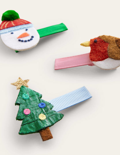 Hair Clips 3 Pack-Festive-2