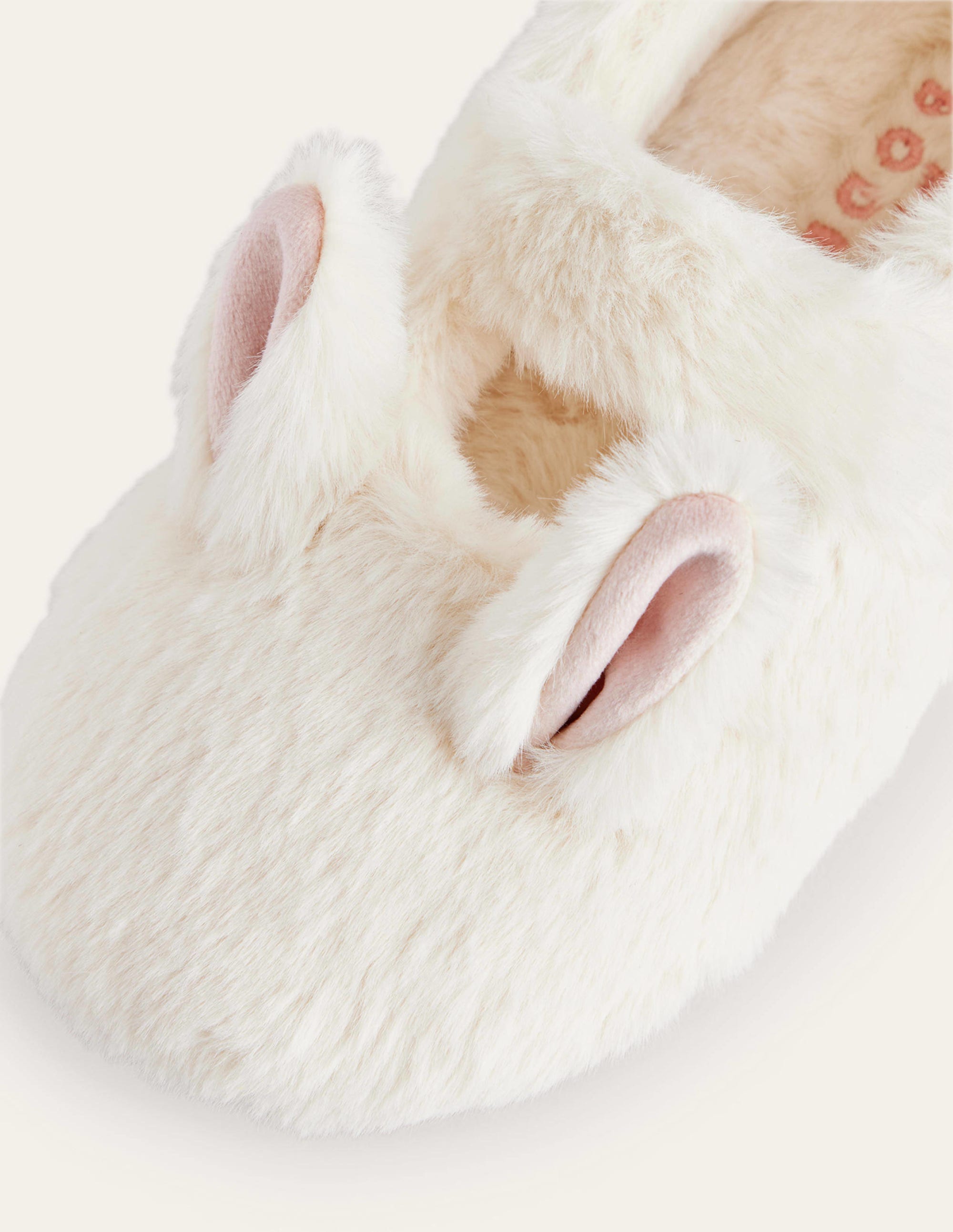 Fluffy Bunny Slippers-Ivory - Image 3