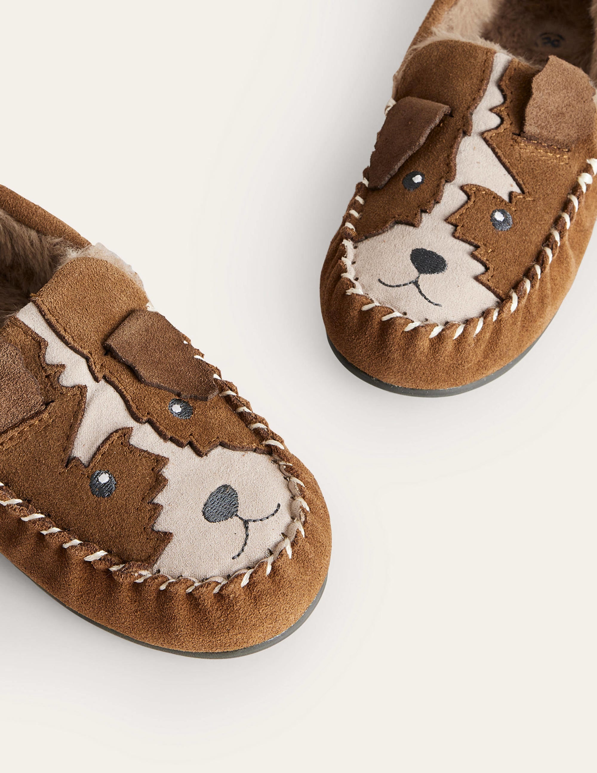 Suede Slippers-Tan Brown - Image 3