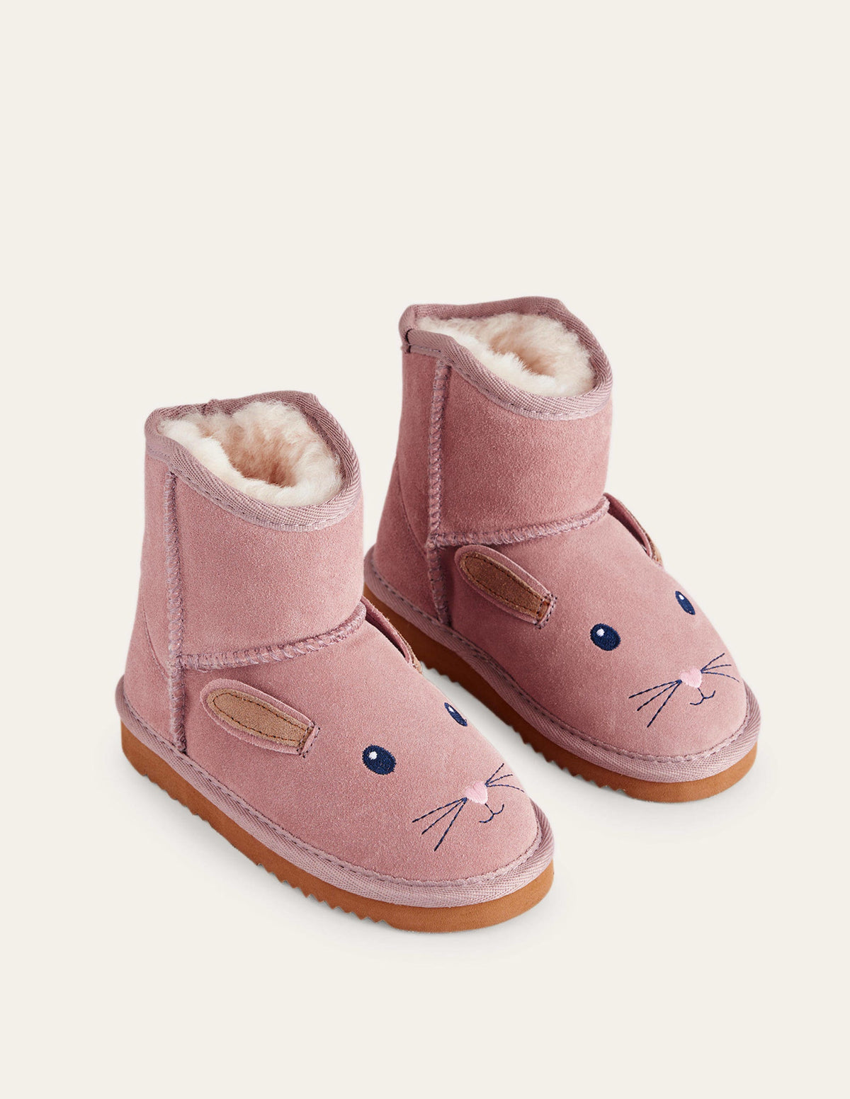 Novelty Sheepskin Boots-Vintage Pink - Image 2