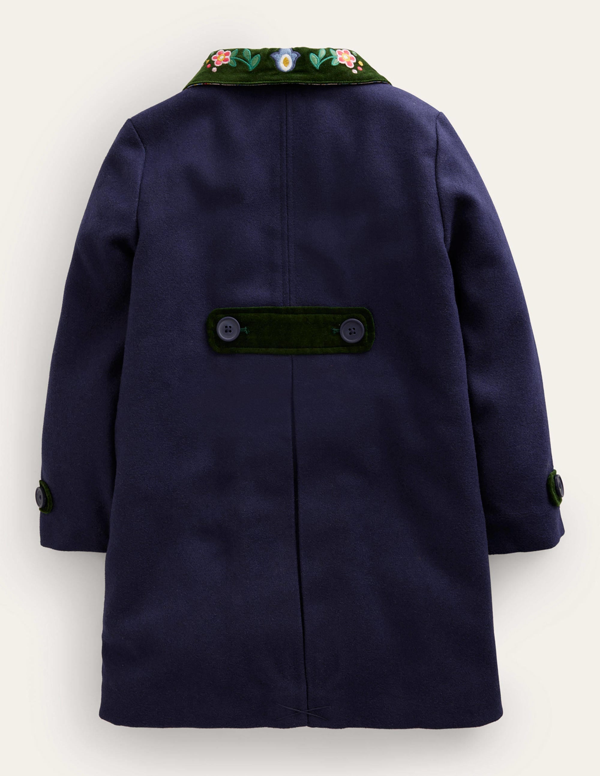 Wonderful Wool Blend Coat-French Navy - Image 2
