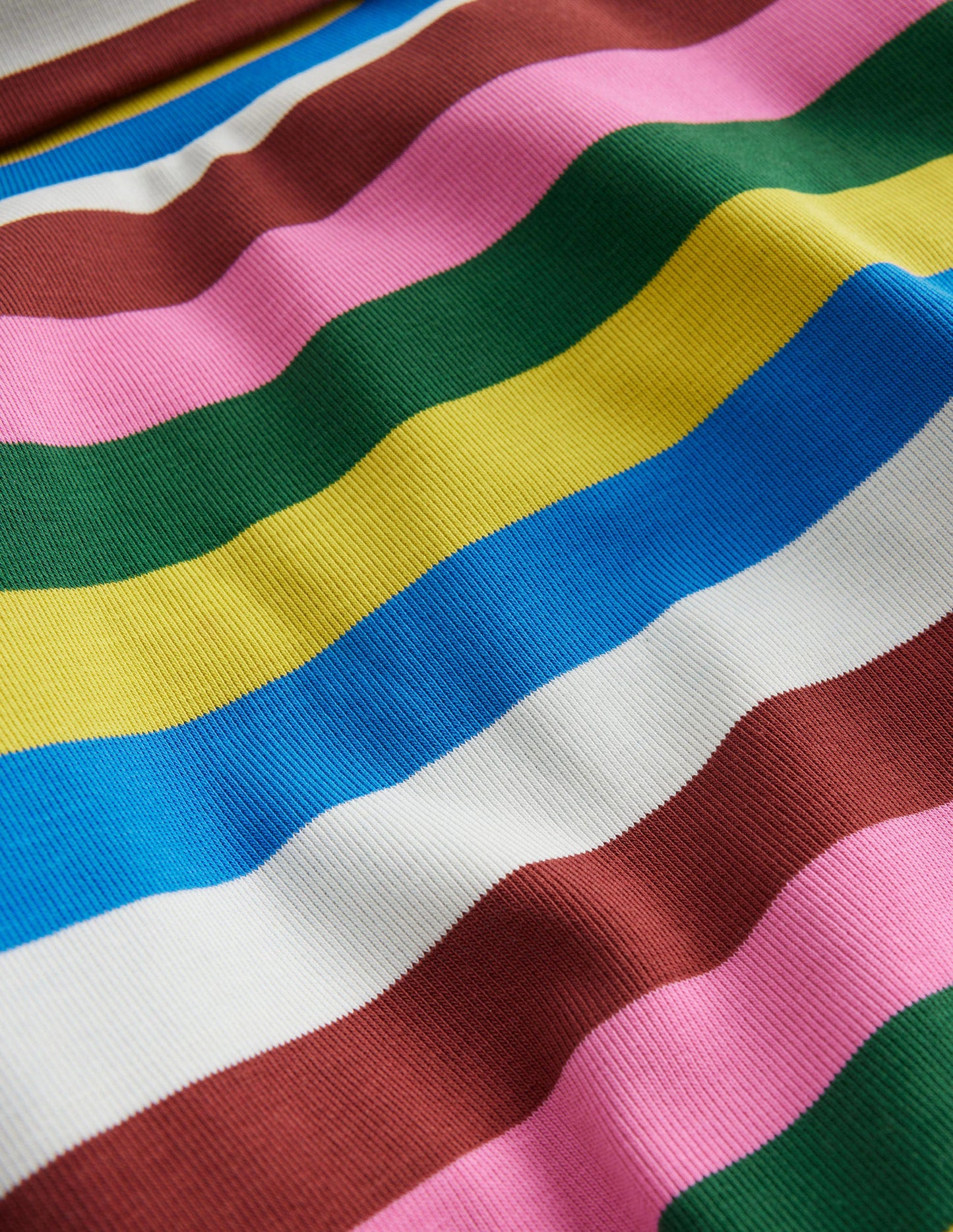 Super Soft Roll Neck Top-Multi Stripe