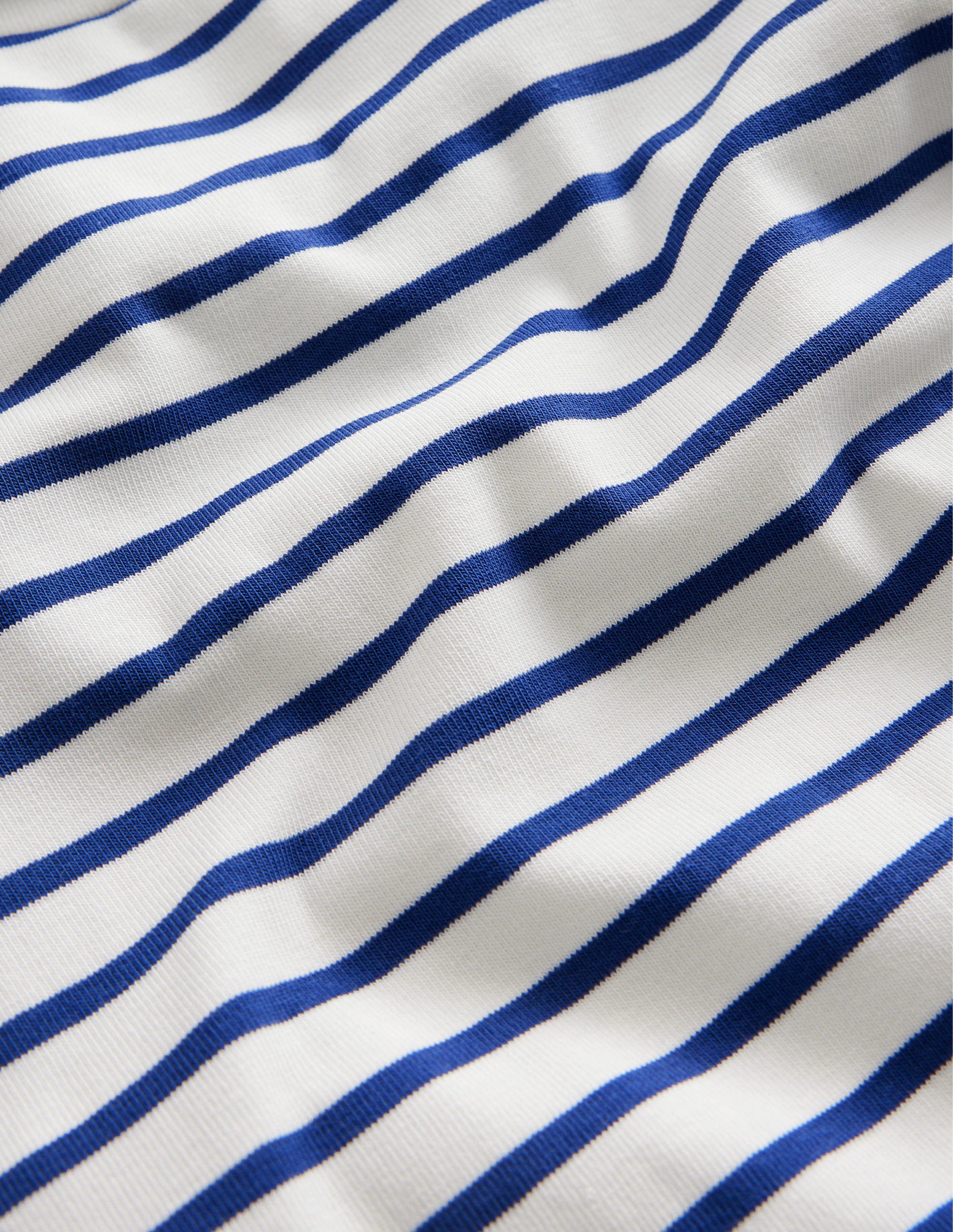 Super Soft Roll Neck Top-Navy/Ivory - Image 3