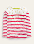 Fun Breton-Rockabilly Red/Ivory Stars