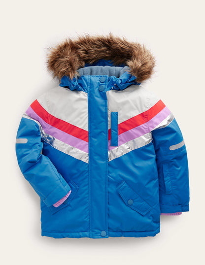 All-Weather Waterproof Jacket-Ivory/Bluing Blue Floral-6