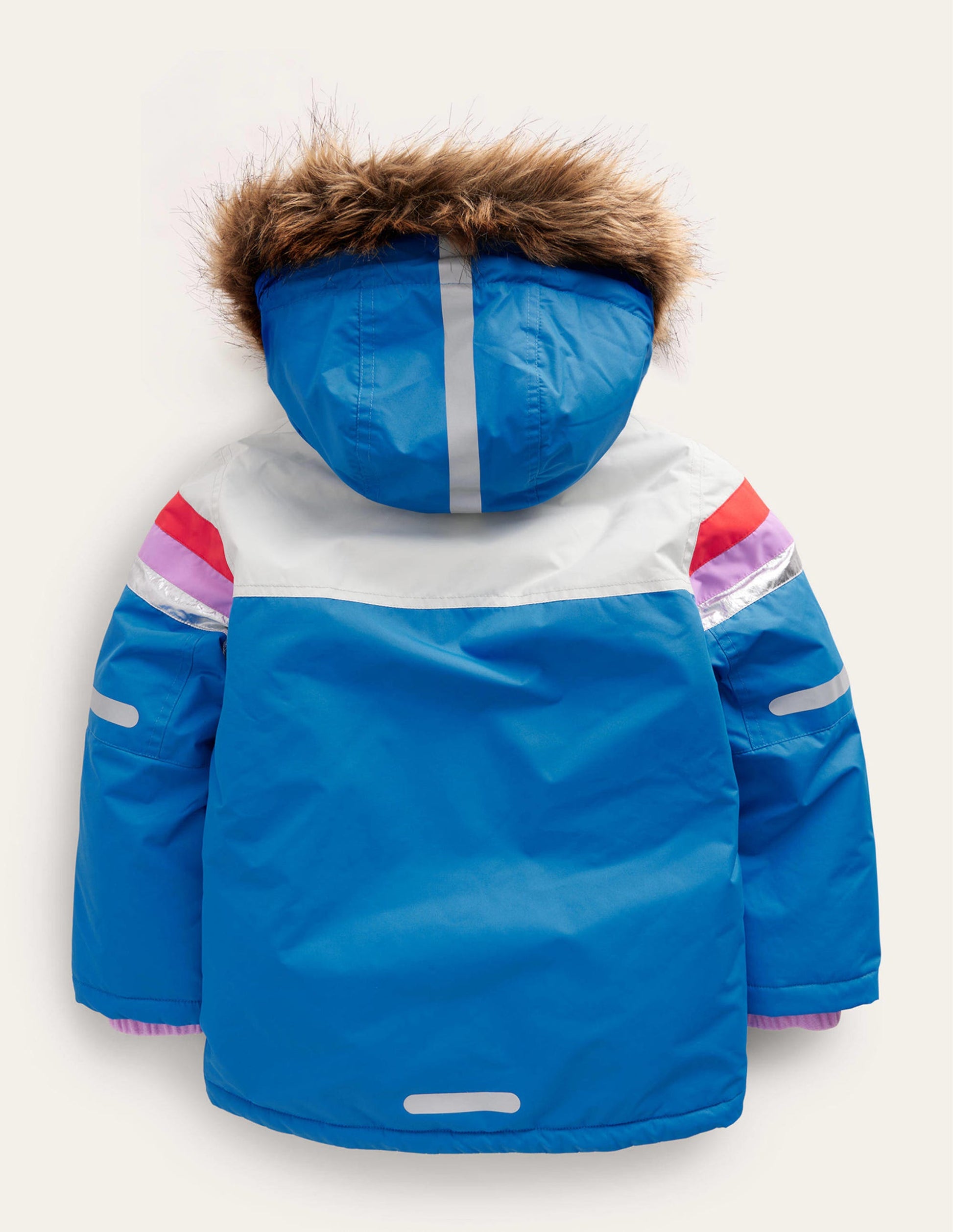 All-Weather Waterproof Jacket-Ivory/Bluing Blue Floral-7