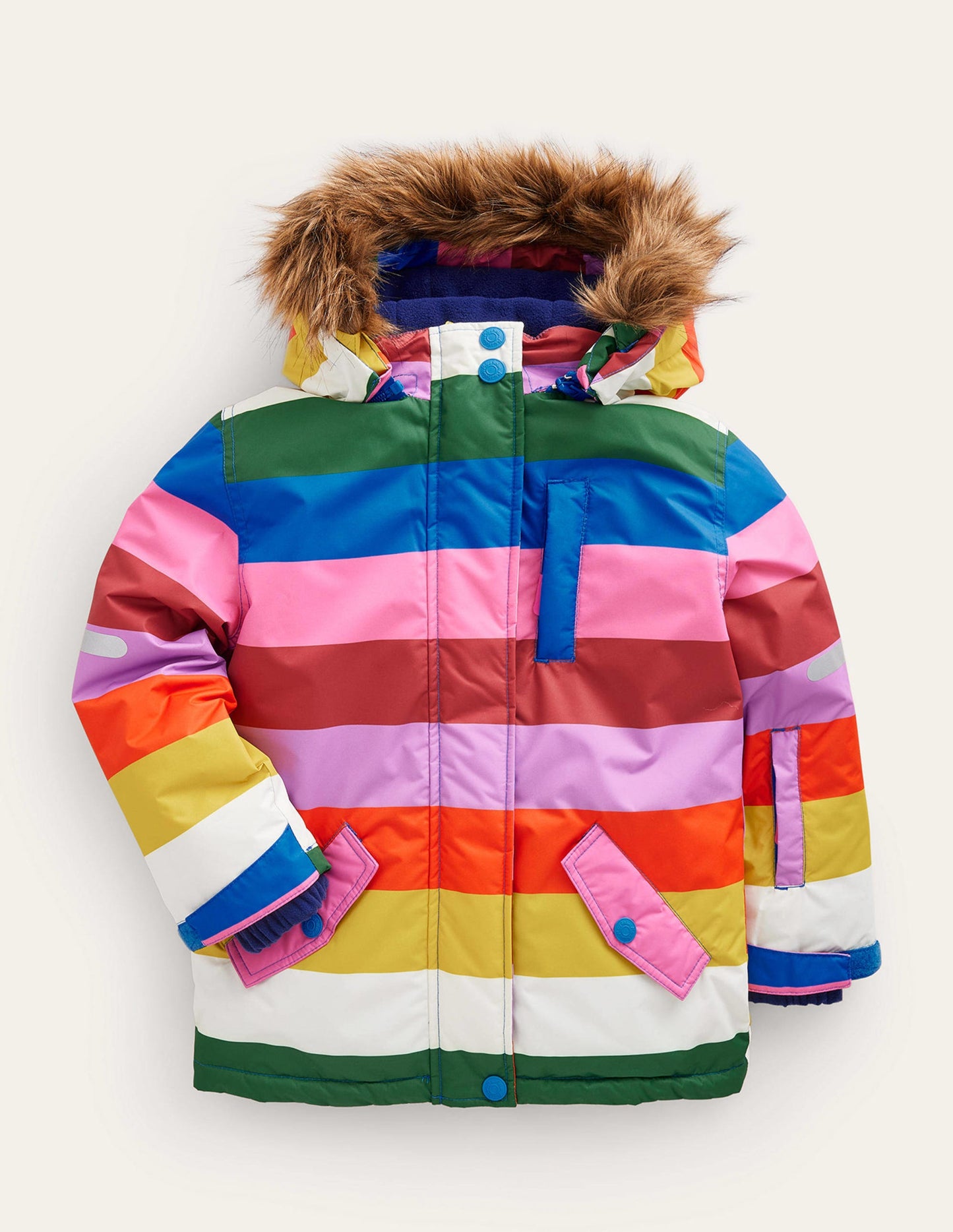 All-Weather Waterproof Jacket-Multi Stripe