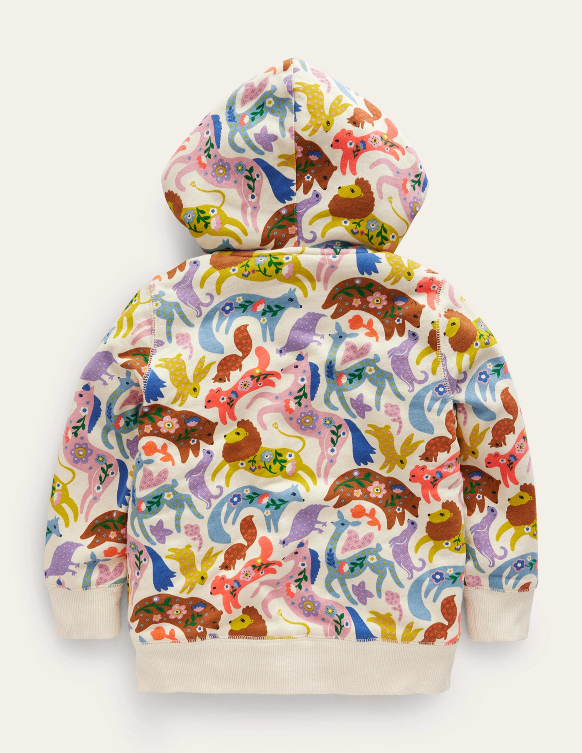 Shaggy-lined Hoodie-Multi Folk Friends-2