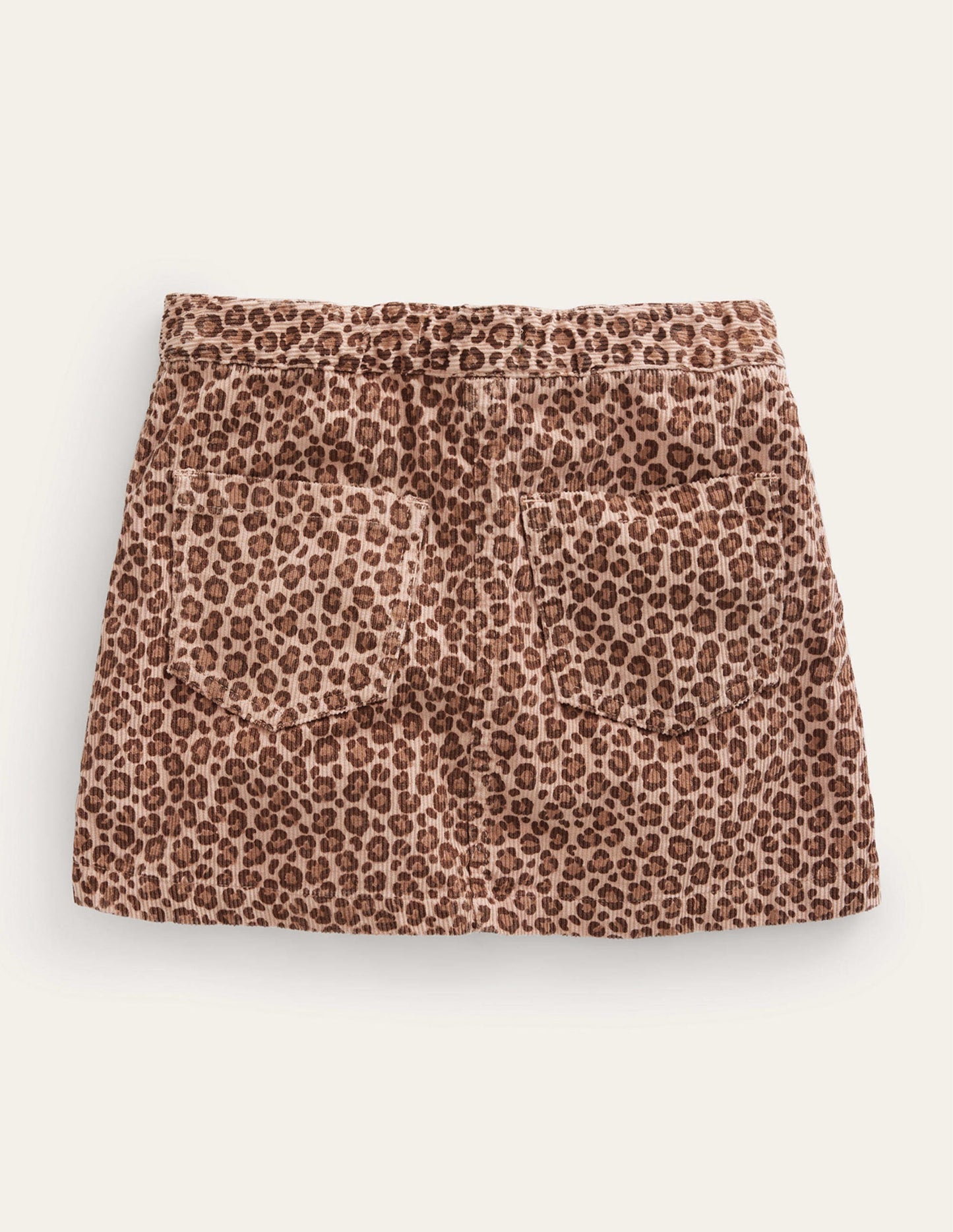 A-Line Mini Skirt-Leopard Print