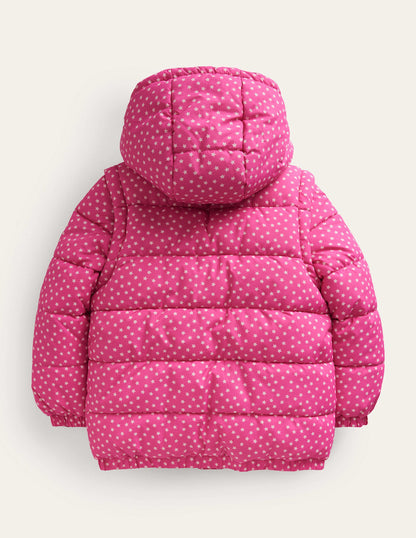 2-in-1 Padded Coat-Mid Pink Tiny Stars-3