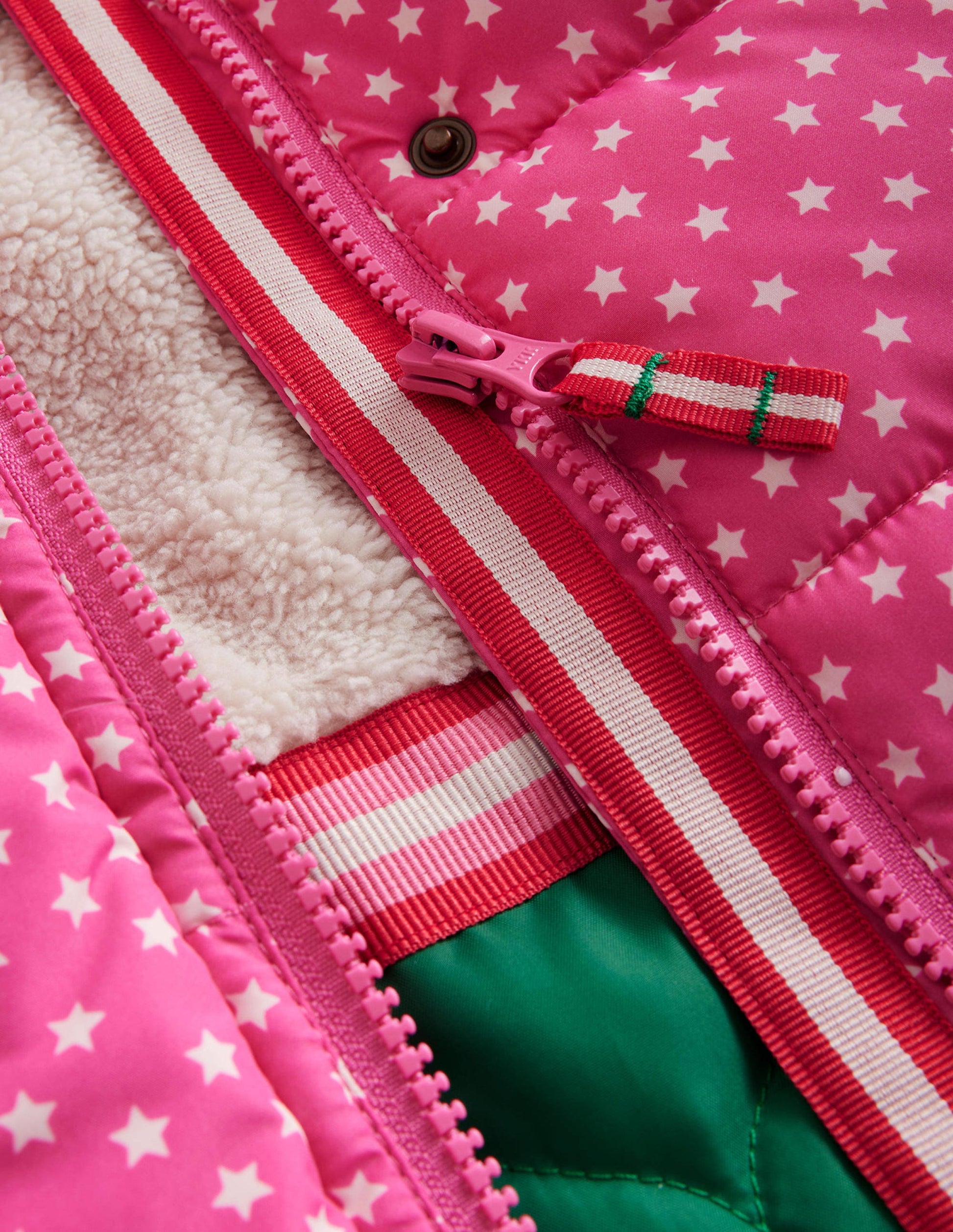 2-in-1 Padded Coat-Mid Pink Tiny Stars-4