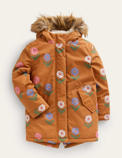Authentic Waterproof Parka-Butterscotch Floral-1