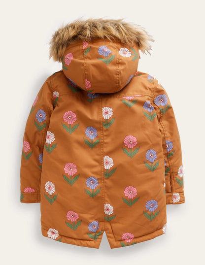 Authentic Waterproof Parka-Butterscotch Floral-2