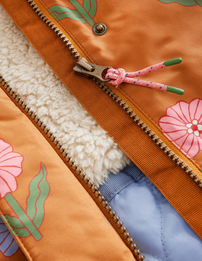 Authentic Waterproof Parka-Butterscotch Floral-3