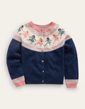 Fun Fair Isle Cardigan-French Navy Ballerinas