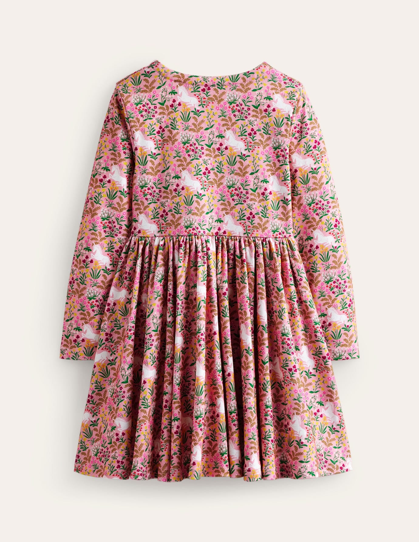 Twirly Ballerina Dress-Almond Pink Unicorn Meadow - Image 2