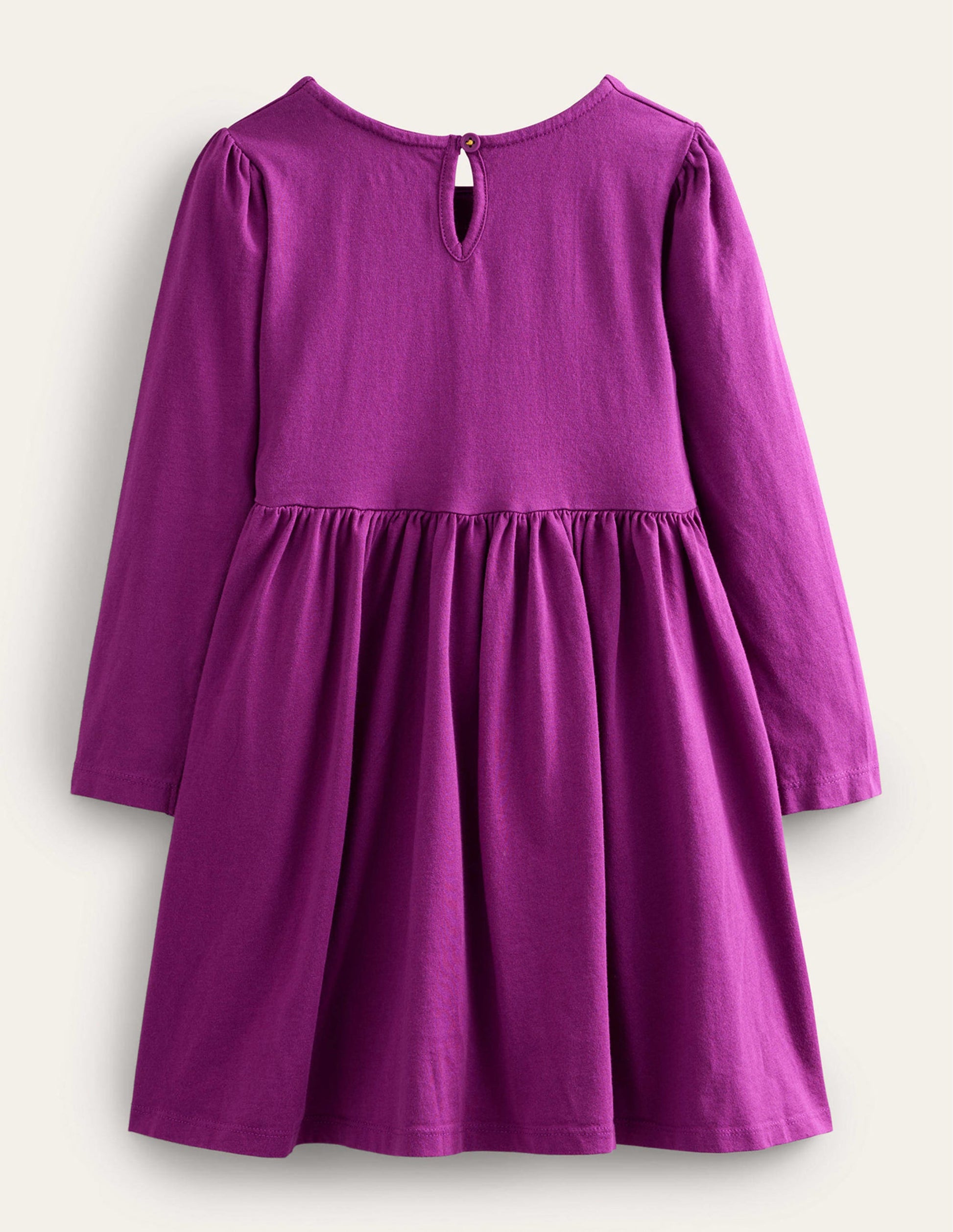 Appliqué Jersey Dress-Chrysanthemum Purple-3