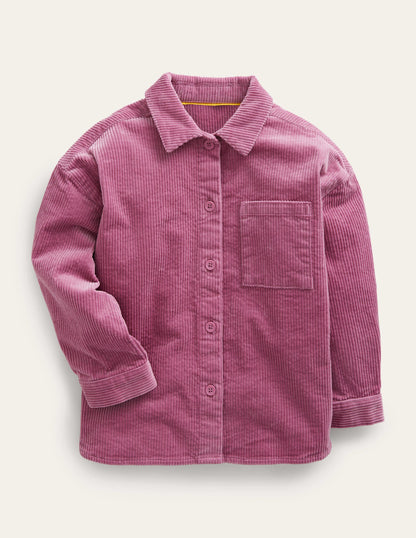 Relaxed Cord Shirt-Teacup Pink-2