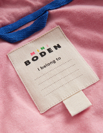 Borg Mix Jacket-Vintage Pink-4