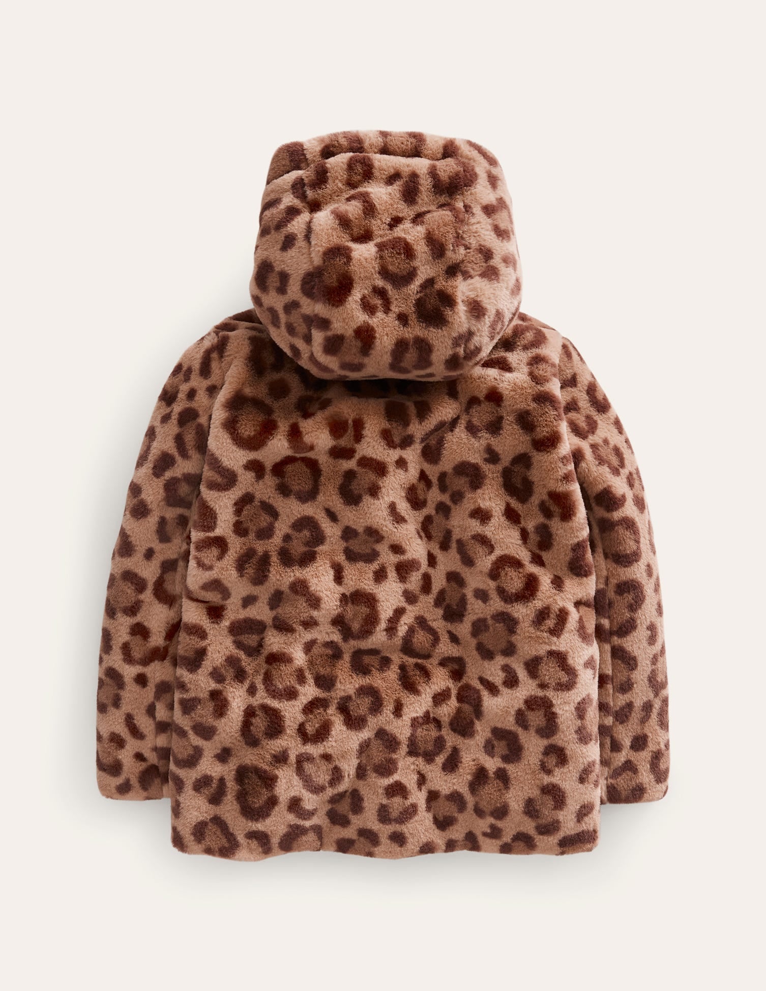 Faux Fur Duffle Coat-Large Leopard-2