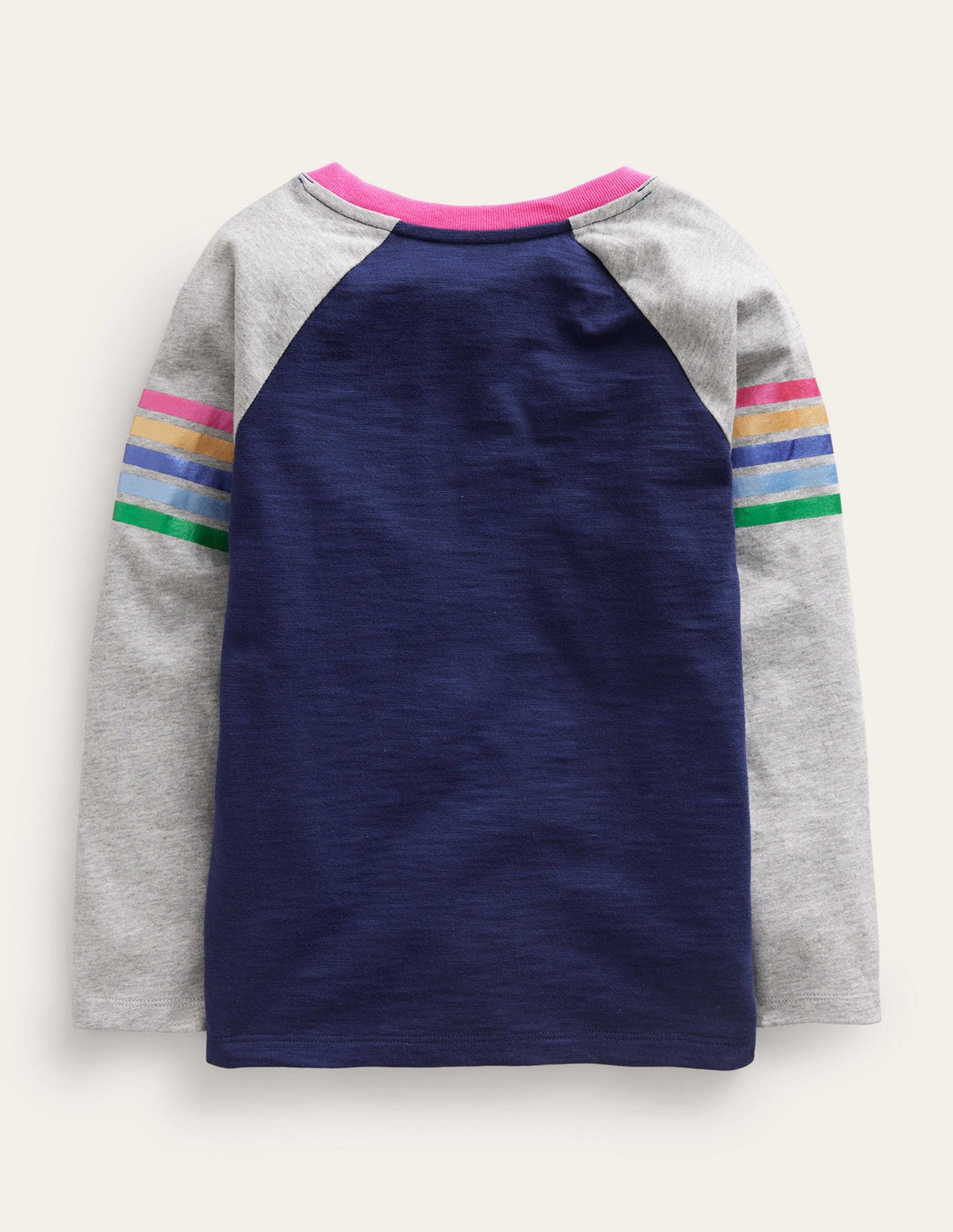 Colourblock Raglan T-shirt-Starboard Blue Metallic
