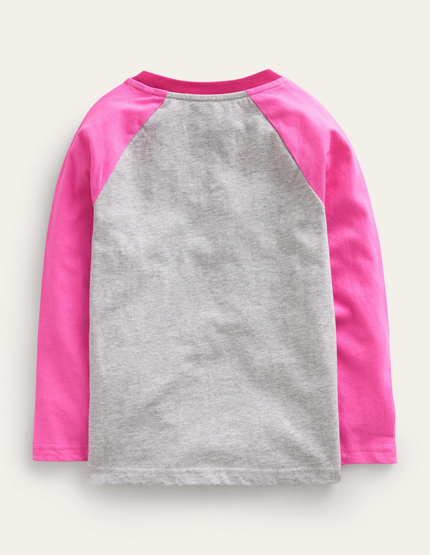 Colourblock Raglan T-shirt-Grey Marl Stars
