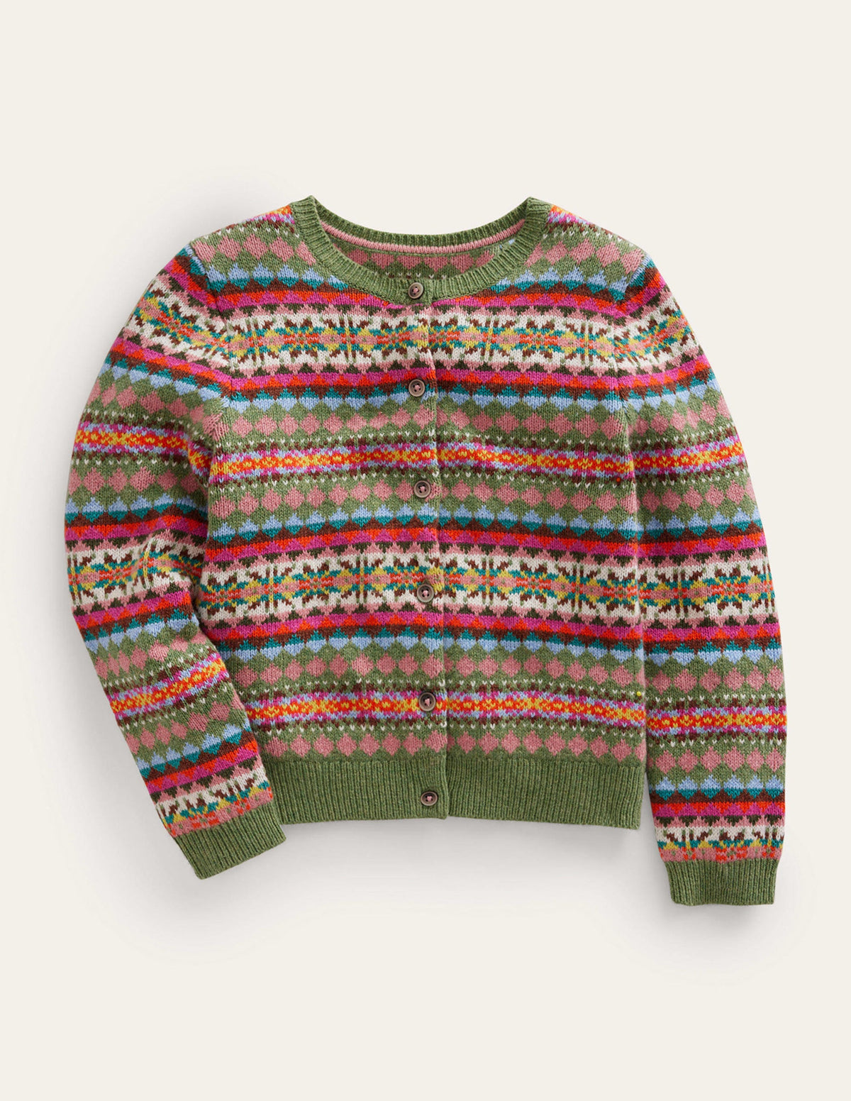 Fair Isle Cardigan-Multi Fair isle - Image 1