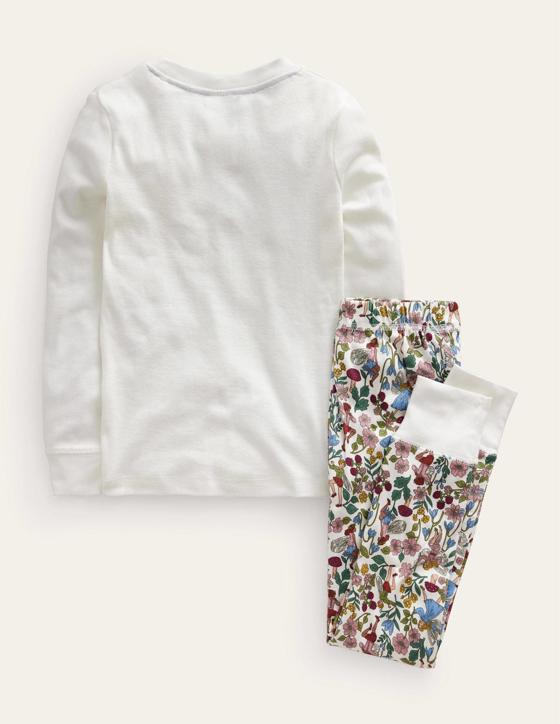 Snug Long John Pyjamas-Ivory Fairies-2