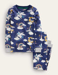 Snug Glow-In-The-Dark Pyjamas-College Navy Magical Sky