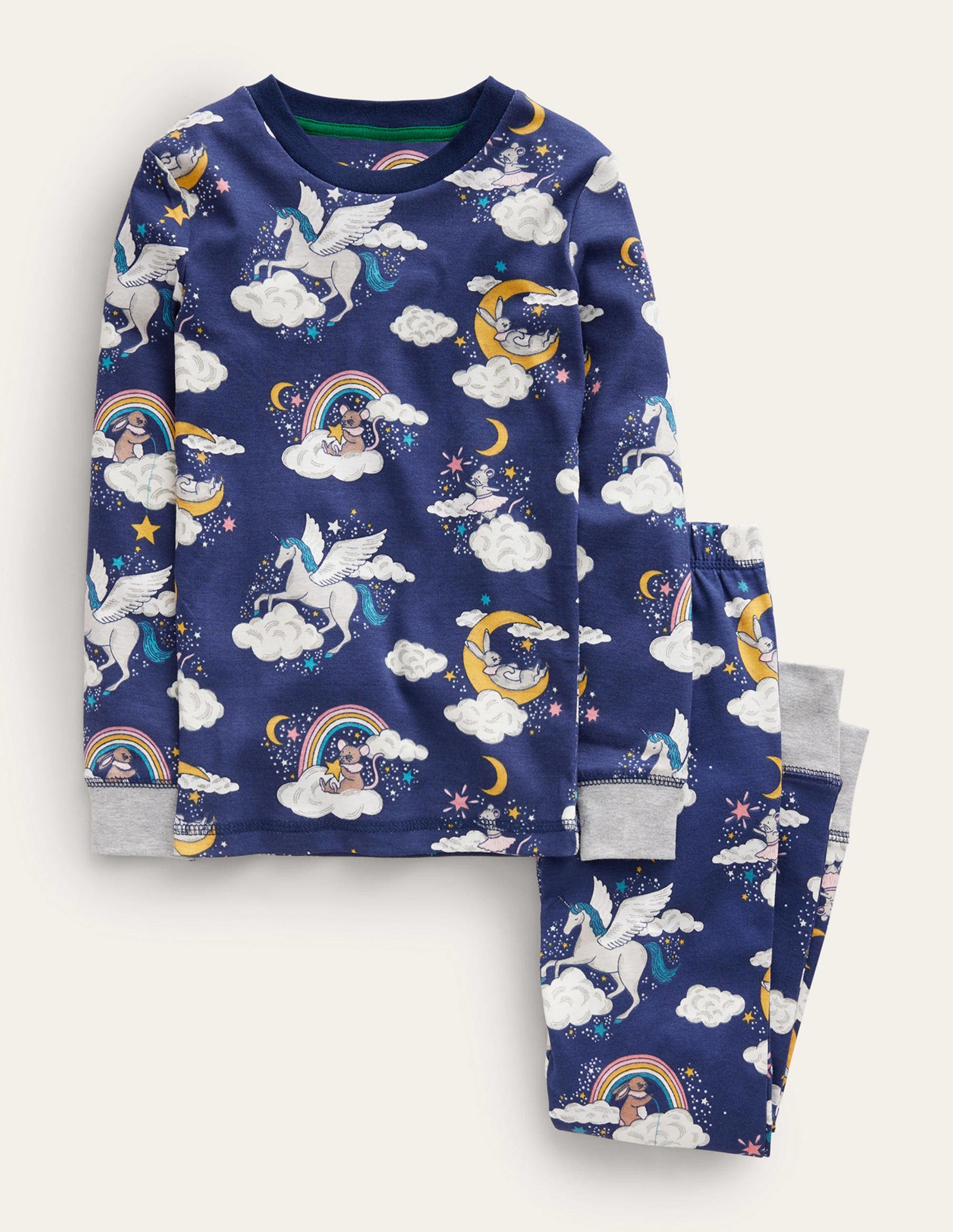Snug Glow-In-The-Dark Pyjamas-College Navy Magical Sky-1