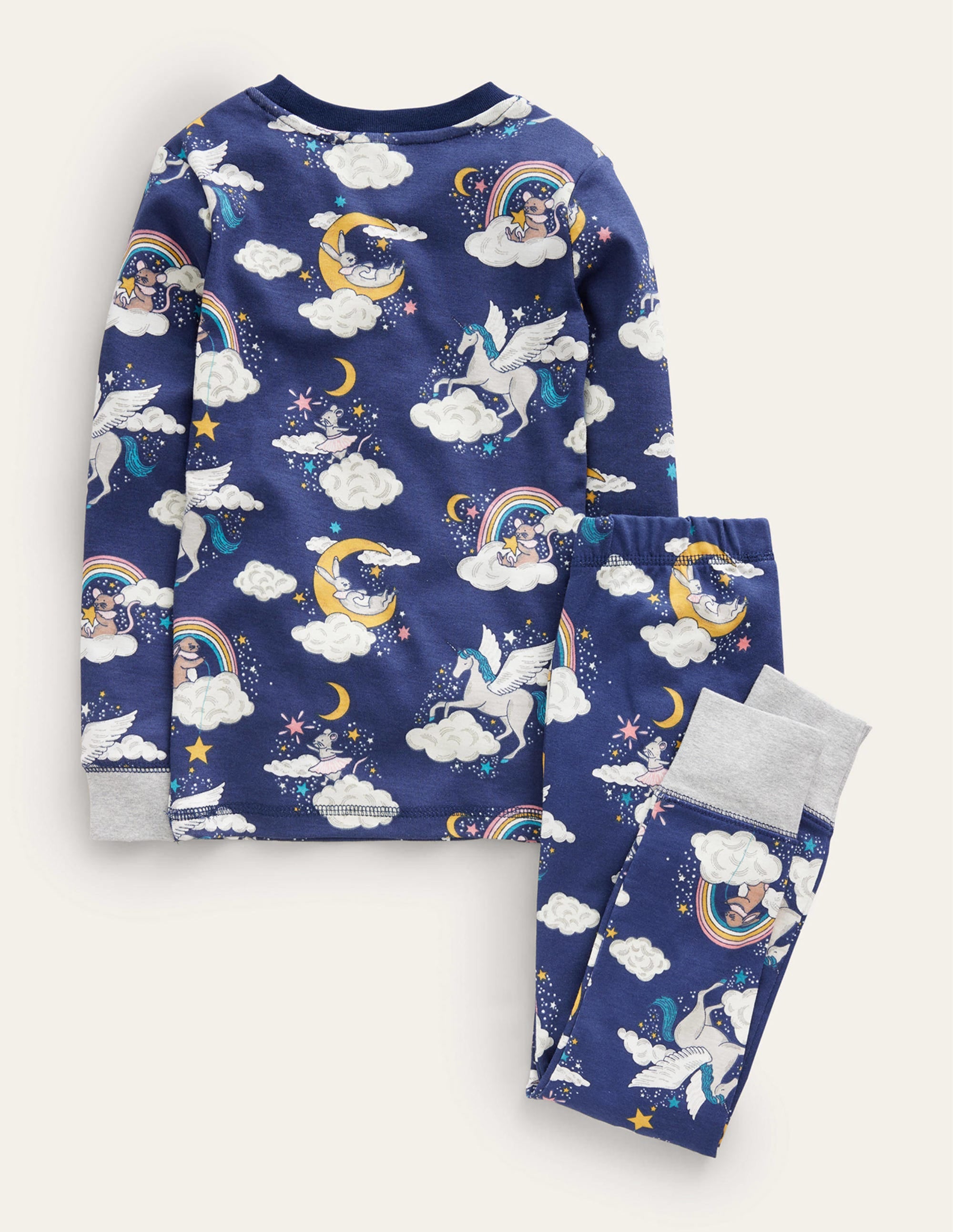 Snug Glow-In-The-Dark Pyjamas-College Navy Magical Sky - Image 2