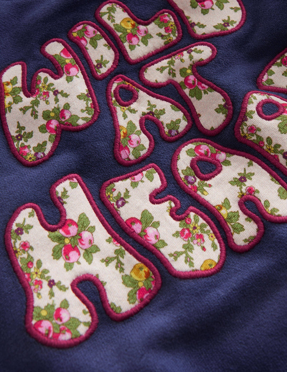 Applique Sweatshirt-College Navy - Image 3