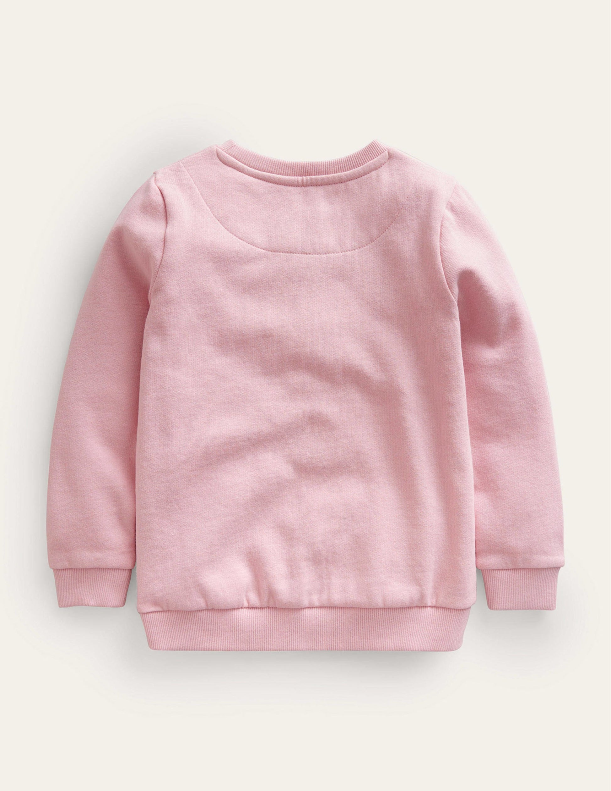 Cosy Applique Sweatshirt-French Pink Mouse-2