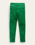 Velour Rib Leggings-Monster Green