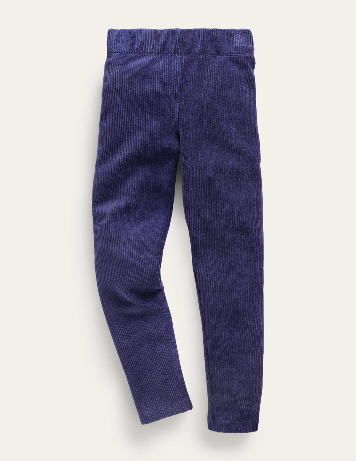 Velour Rib Leggings-Navy - Image 1