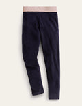 Velvet Leggings-French Navy