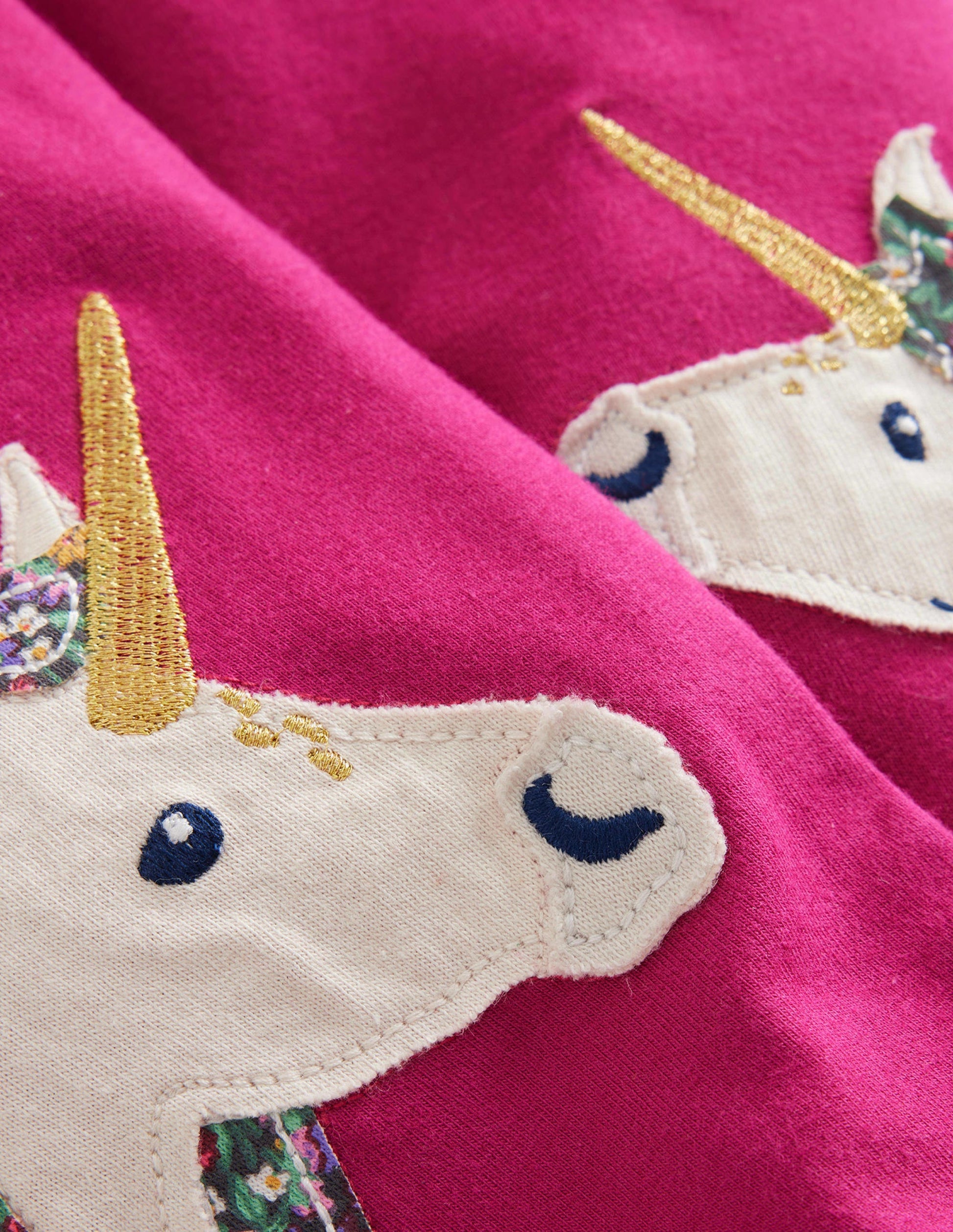Appliqué Leggings-Penelope Pink Animals-3