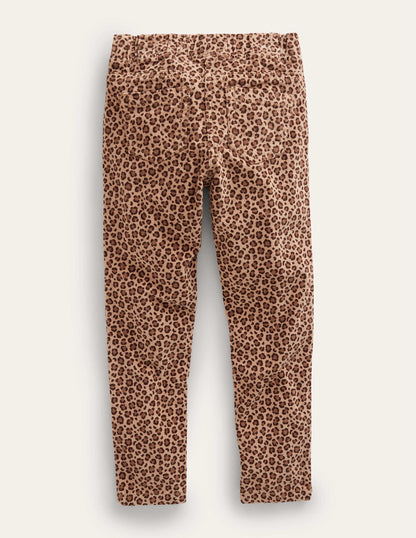 Cord Leggings-Leopard Print-2