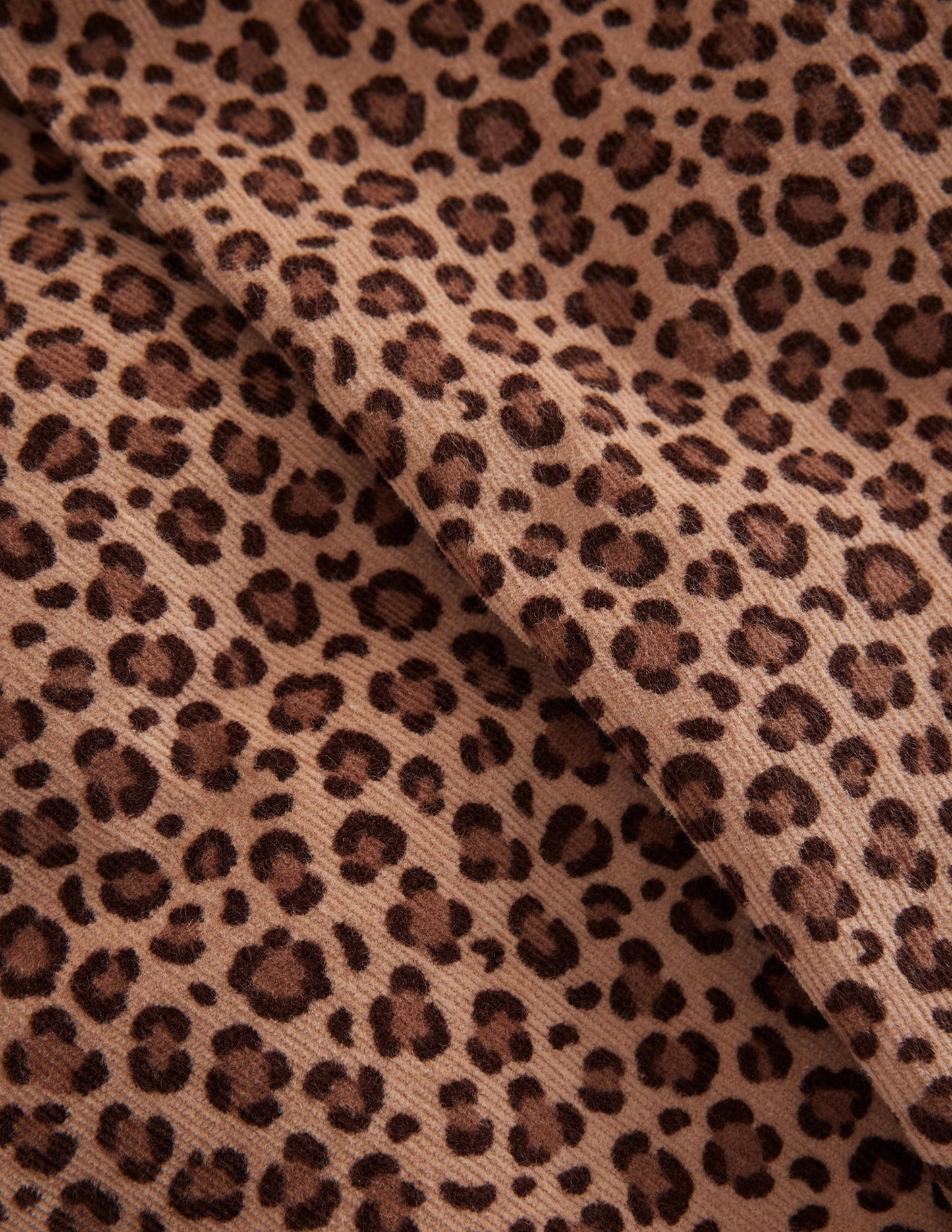 Cord Leggings-Leopard Print
