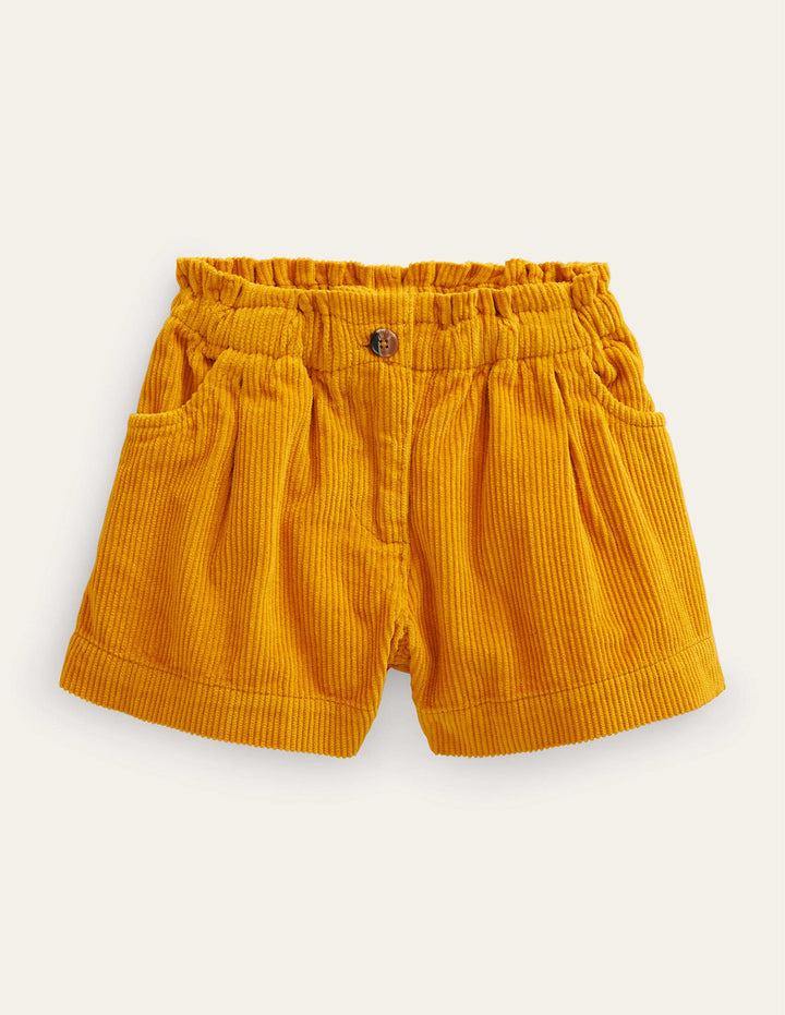Chunky Cord Shorts-Brioche