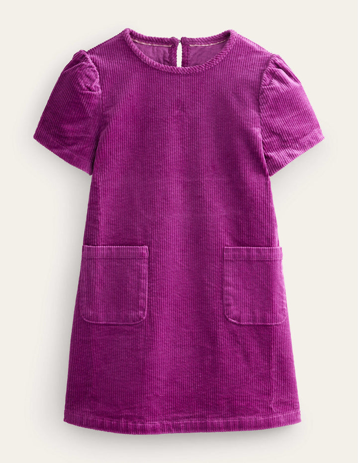 Cord Shift Dress-Chrysanthemum Purple