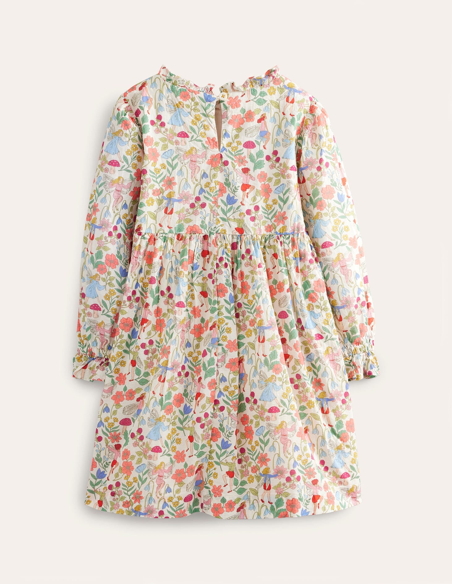 Printed Smocked Dress-Vanilla Fairies-2