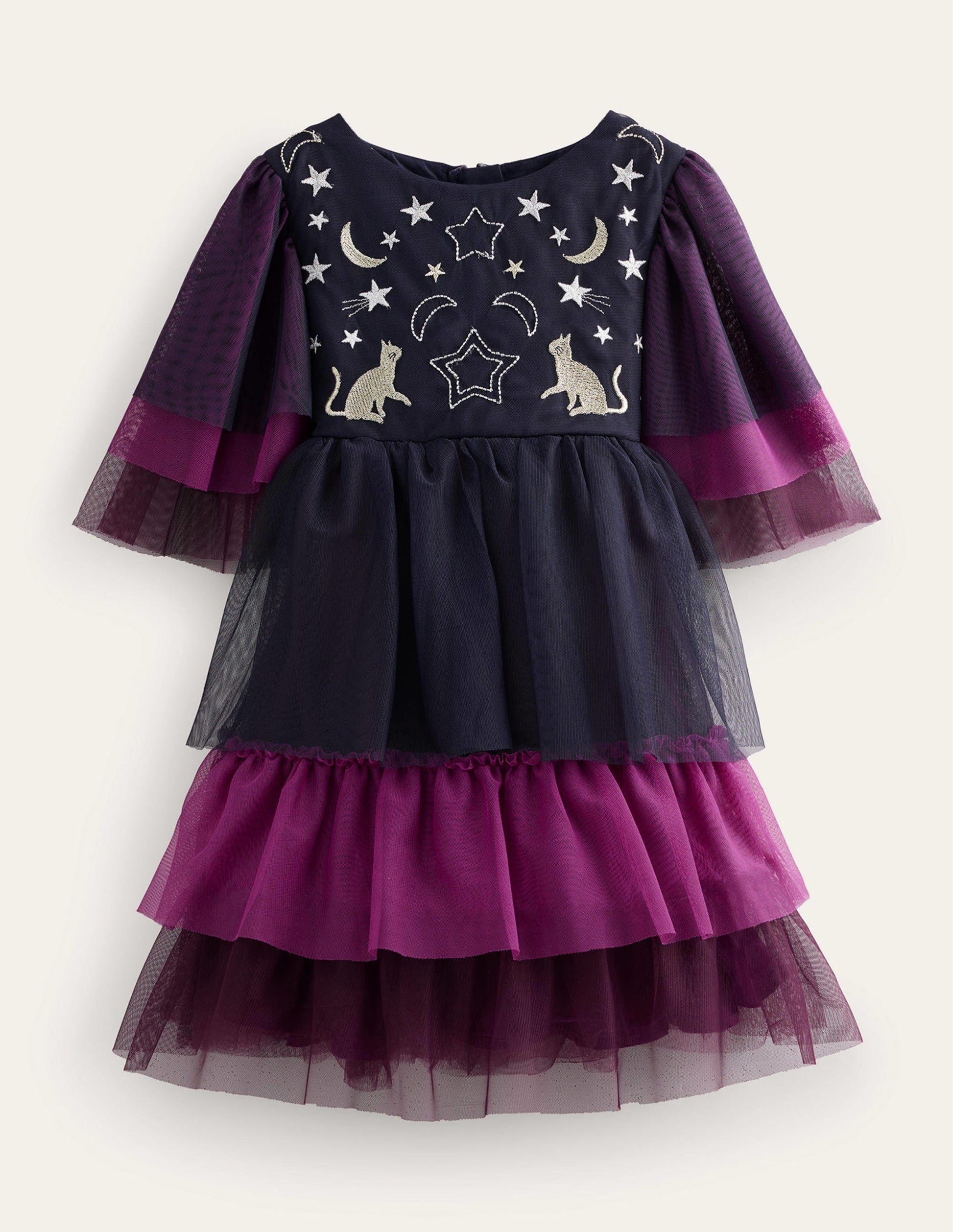 Halloween Tulle Dress-Chrysanthemum Purple-1