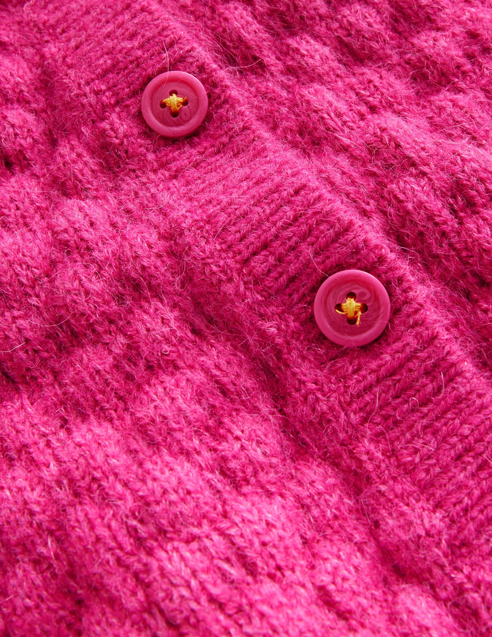 Bobble Stitch Cardigan-Mid Pink - Image 3